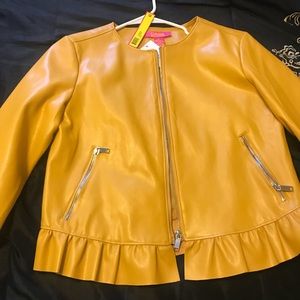 Faux leather jacket